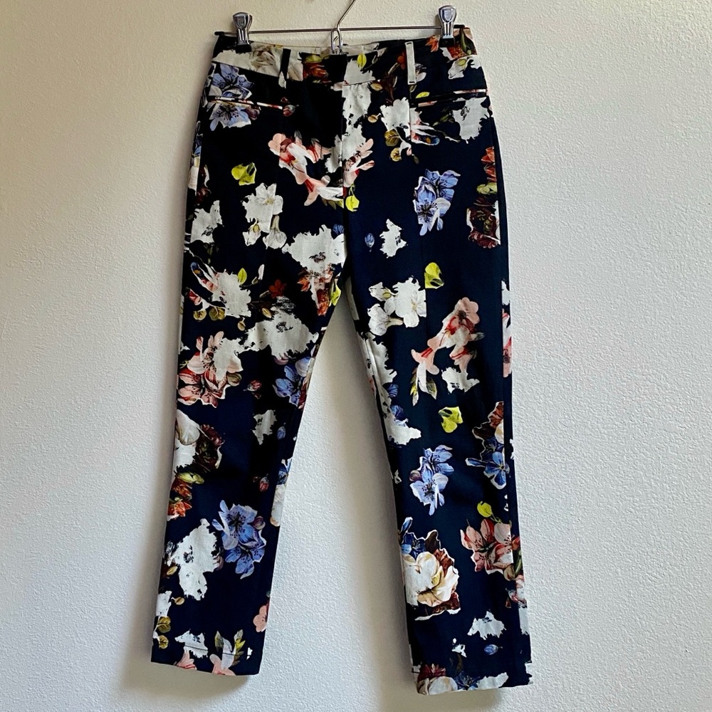 🌸ERDEM Designer Pants w/ Floral Pattern, Size 2🌸